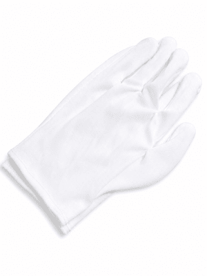 Guantes Algodón Blanco para Inspección de Joyería (Par)
