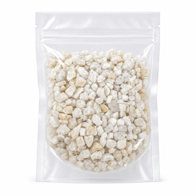 Cuarzo Blanco Natural Opaco Piedra Picada Gruesa (100 gramos)1