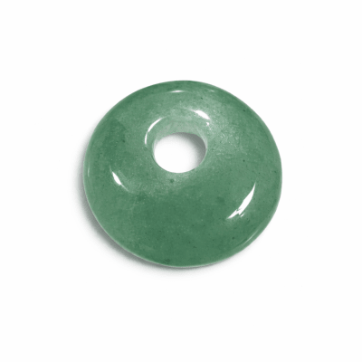 Mini Donut Jade Verde Natural 18mm (Unidad)