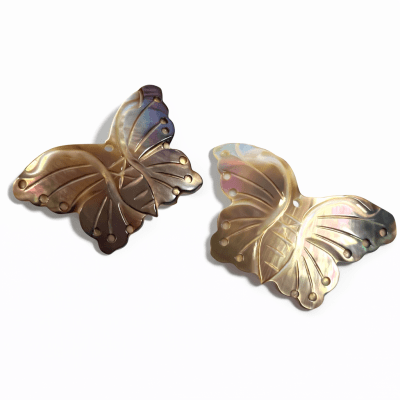 Black Mother Of Pearl Mariposa 53mm (Unidad)
