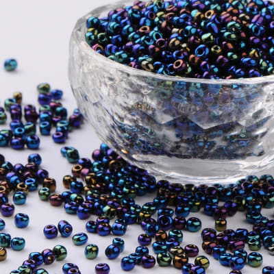 Mini Mostacillón Prussian Blue 2mm (50 gramos)