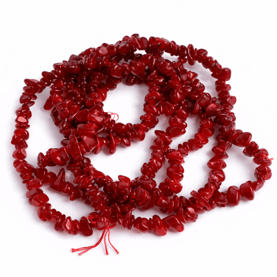 Agata Roja Oscura Natural Chip (Tira)