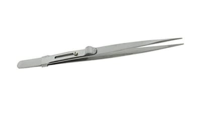 Pinza Piedras Metal Plateada Tope (Unidad)