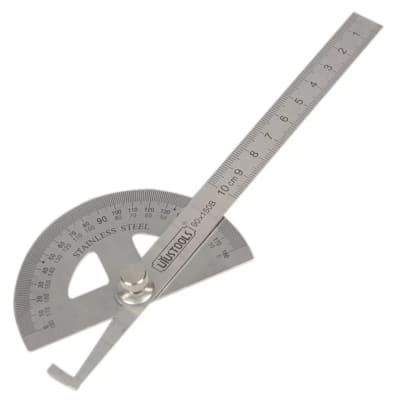 Regla Acero y Transportador Protractor 150mm (Unidad)