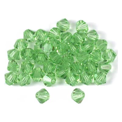 Bicono Punta Swarovski Peridot 6mm (6 Unidades)
