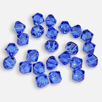 Bicono Punta Swarovski Záfiro 4mm (6 Unidades)