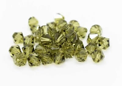 Bicono Punta Swarovski Khaki 6mm (6 Unidades)1