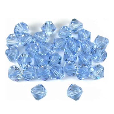 Bicono Punta Swarovski Záfiro Claro 6mm (6 Unidades)