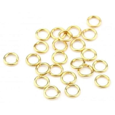 Argolla Metal Dorada Redonda 6mm (20 gramos)