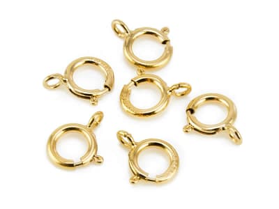 Argolla Resorte baño oron 18k  6mm (Unidad)