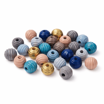 Cuentas de Madera Colores Mate Redonda 12mm (Pack)