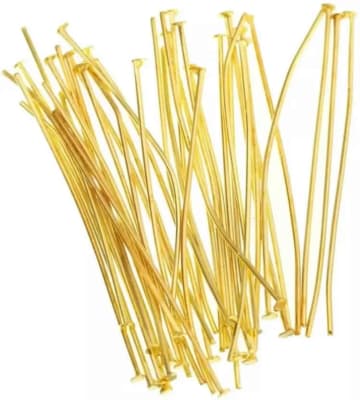 Vástago Metal Dorado Tope 5cm (10 Pares)