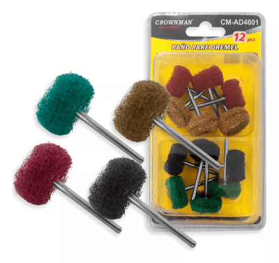 Set Paños Abrasivos para Dremel (12 Piezas)