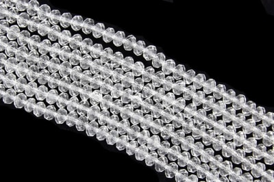 Cristal Transparente Rondelle 8x6mm (Tira)1