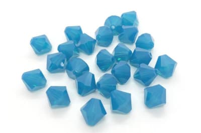 Bicono Punta Swarovski Opalo Caribe 6mm (6 Unidades)