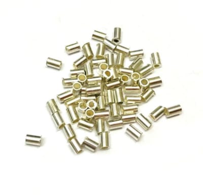 Mostacilla Plata Redonda Tubo 3x2mm Nacional (10 Unidades)