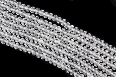 Cristal Transparente Rondelle 3x2mm (Tira)