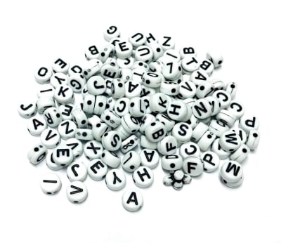 Letras Redondas Blanco 6mm (20 gramos)