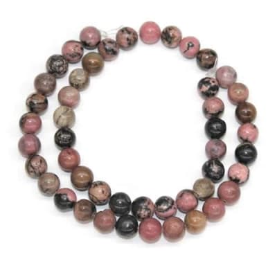 Rodonita Natural 12mm Redondo (Tira)