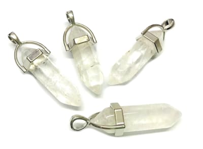 Colgante 35mm Cuarzo Blanco Punta (Unidad)1