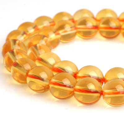 Citrino Natural 10mm Redondo (Tira)1