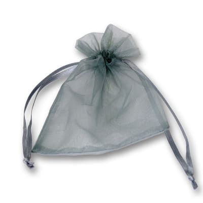 Bolsa Organza Gris 9x7cms (Unidad)