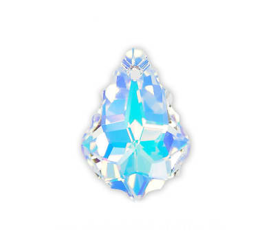 Baroque Swarovski Cristal Satín AB 16x11mm (Un)