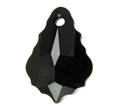Baroque Swarovski Jet 16x11mm (Un)1