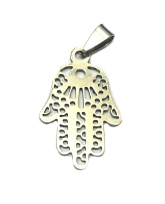 Colgante Acero Quirúrgico Mano Fatima 30mm Nº61 (Un)