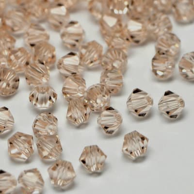 Bicono Punta Cristal Bisque 4mm (10 Unidades)