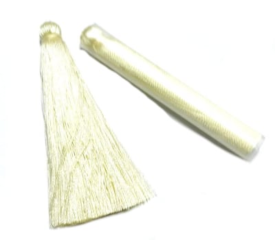 Borla Seda Blanca Nº4 (Par)1