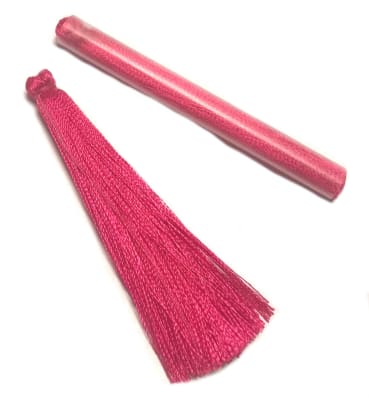 Borla Seda Fucsia Nº4 (Par)