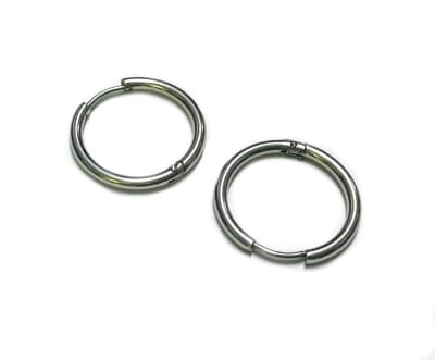 Base Aro Acero Quirúrgico Redondo 20mm (Par)