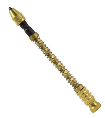 Mini Taladro-Antenalla Espiral Especial Dorada (Un)