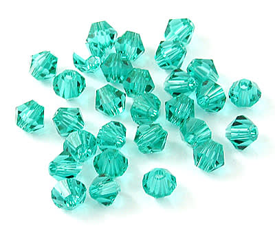 Bicono Punta Cristal LightSeaGreen 4mm (10 Unidades)