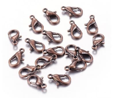 Broche Loro Envejecido Cobre S (10 Unidades)1