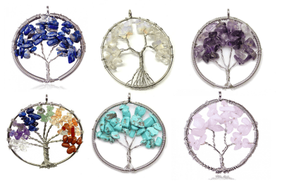 Colgante Alambre Árbol de la Vida (6 Unidades)