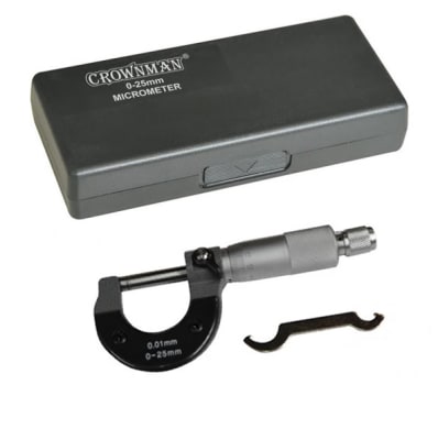 Micrómetro 0.25 x 0.01mm Estuche (Set)1