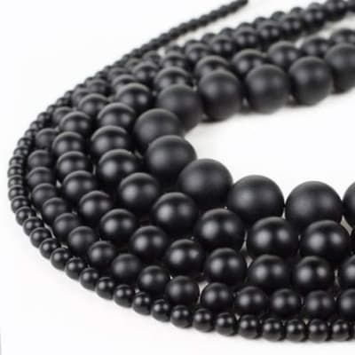 Onix Natural Opaco Redondo 6mm (Tira)1