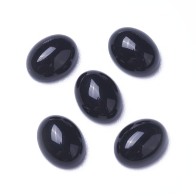 5x3mm Onix Coubuchón Oval (Un)1