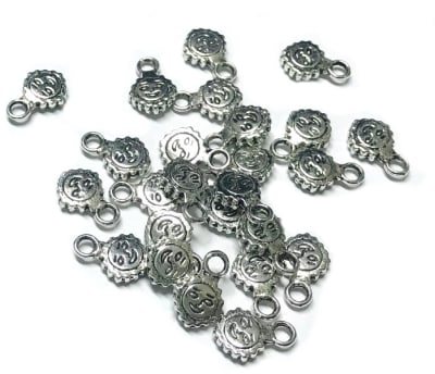 Colgante Plateado Sol (10 Unidades)1