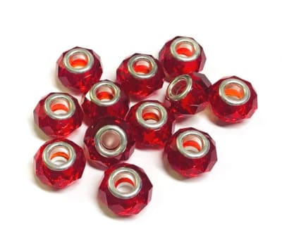 Pandora Circón Rojo 14mm (10 Unidades)