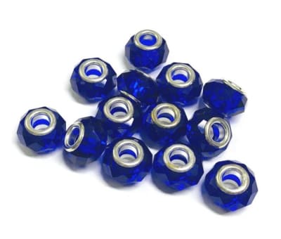 Pandora Circón Azúl Marino 14mm (10 Unidades)