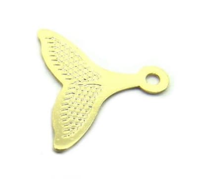 Colgante Chiche Gold Filled Cola de Sirena Plana 14mm (Un)