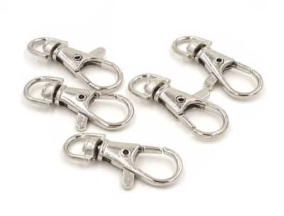 Broche Llavero Metal Plateado Corto (10 Unidades)1