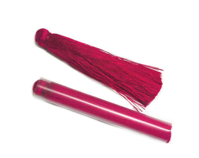 Borla Seda Burdeo Nº2 (Par)