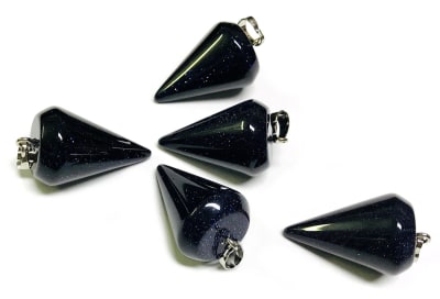 Colgante GoldStone Azúl Péndulo 24mm (Un)