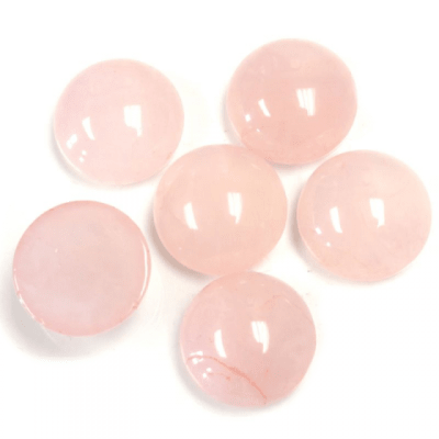 18mm Cuarzo Rosa Coubuchón Redondo (Un)