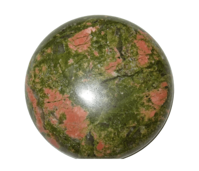 15mm Unakite Coubuchón Redondo (Un)