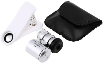 Mini Microscopio Joyería 60X Luz Célular (Un)